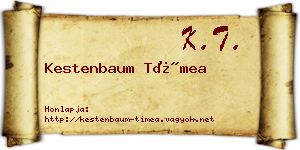 Kestenbaum Tímea névjegykártya